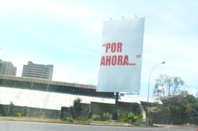 "Por ahora" - vorläufig