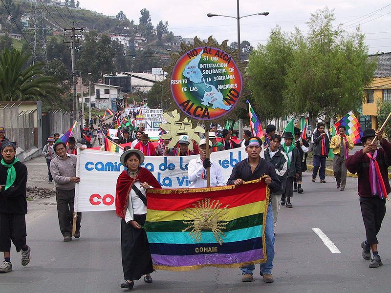 CONAIE-Aktivisten in Ecuador