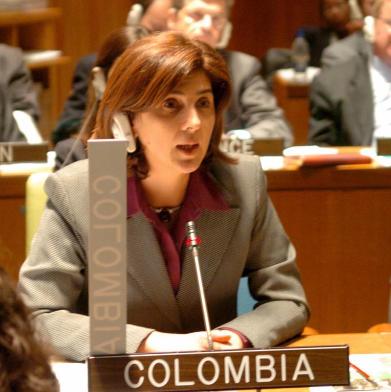 Designierte Außenministerin Kolumbiens, María Angela Holguín (hier bei UNO)