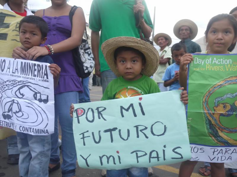 "Für meine Zukunft und mein Land" - Szene am Rande der Proteste in Panama