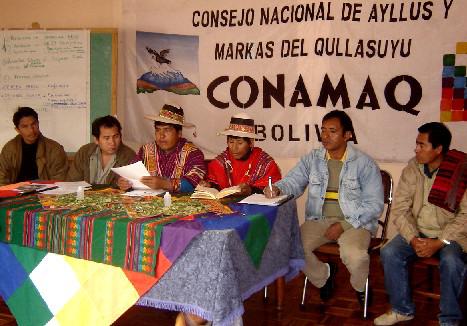 Präsidium der Organisation Conamaq