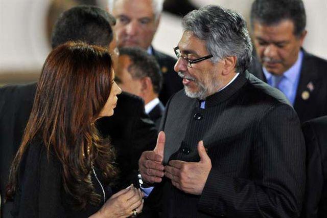 Im Gespräch: Argentiniens Präsidentin Cristina Fernández de Kirchner und Paraguays Präsident Fernando Lugo