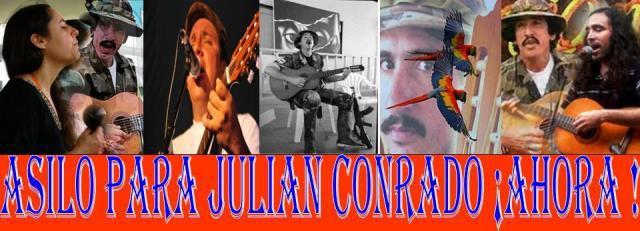 Kampagne im Internet: "Asyl für Julián Conrado - jetzt!"