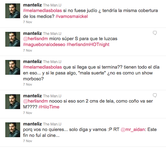 Debatte auf dem Twitter-Account von Antéliz