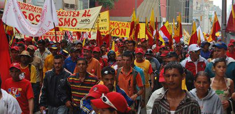 Protestaktion der venezolanischen Bauernorganisation FNCEZ