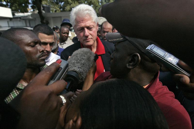 Bill Clinton in Haiti (Februar 2010)
