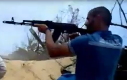 Szene aus den Kämpfen in Libyen