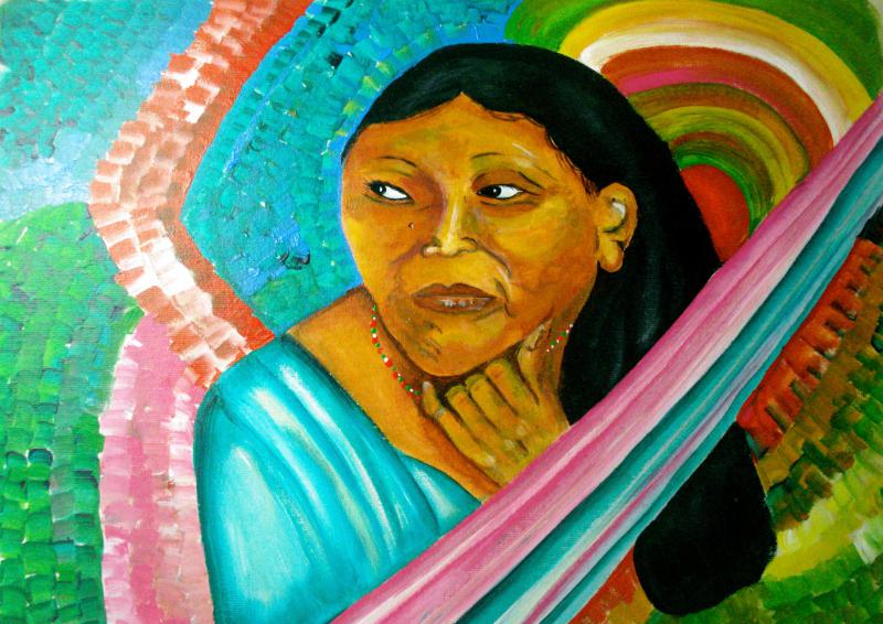 "Mujer Warao" (30x39 cm)