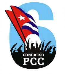 Logo des VI. Parteitages der PCC in Kuba