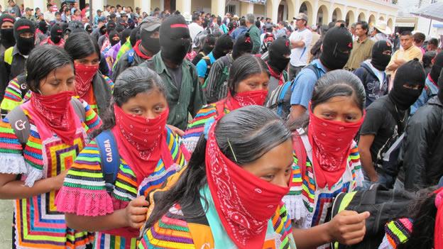 Zapatistische Frauen in San Cristóbal de las Casas