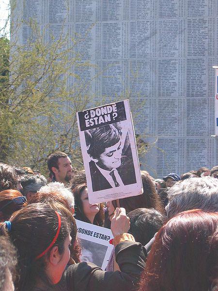 Protest von Angehörigen der Diktatur-Opfer in Chile