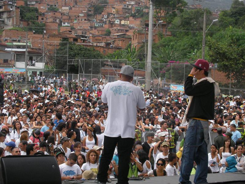 Rap-Konzert in der Comuna 13
