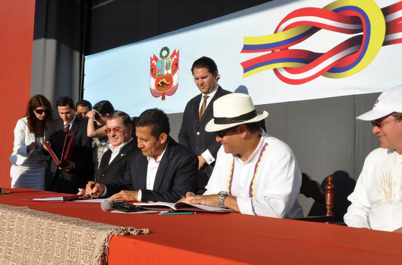 Ollanta Humala und Rafael Correa