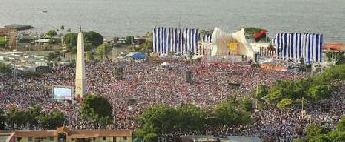 Die Plaza de la Fe in Managua