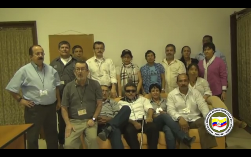 Mitglieder der FARC-Delegation bei den Friedensgesprächen in Havanna