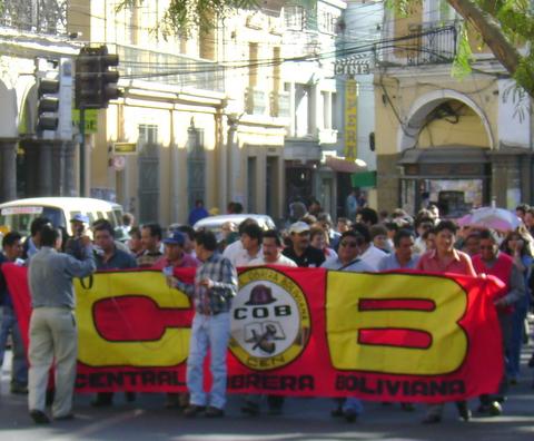Proteste des Verbandes COB