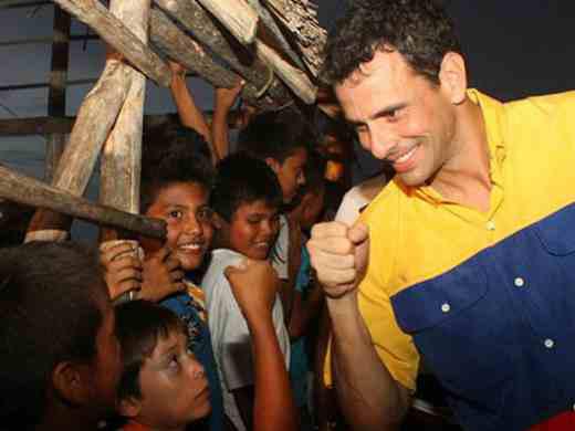 Henrique Capriles Radonski im Wahlkampf