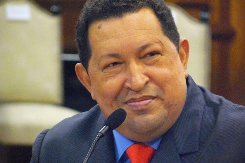 Hugo Chávez bei der Pressekonferenz am Dienstag im Präsidentenpalast Miraflores