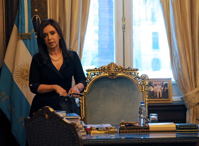 Cristina Fernández räumt vorübergehend ihren Stuhl.
