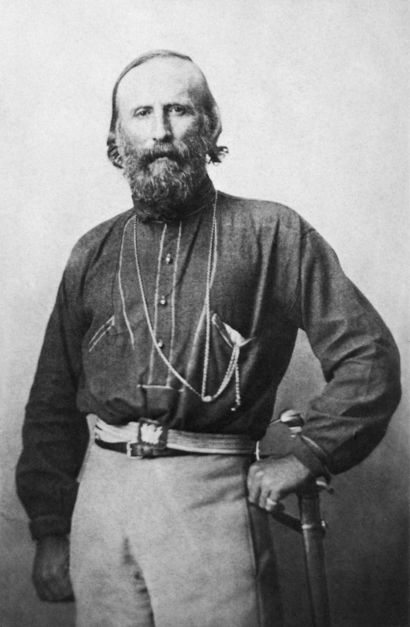 Aufnahme von Giuseppe Garibaldi aus dem Jahr 1861