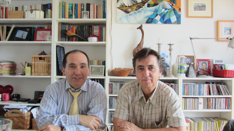 Links David Lovatón, rechts Ernesto de la Jara