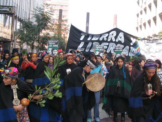 Proteste gegen massive Repression des chilenischen Staates in Santiago de Chile
