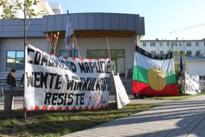 Proteste gegen die Inhaftierungen von Mapuche in Chile