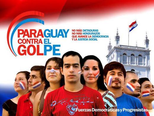 Kampagne gegen den Putsch in Paraguay
