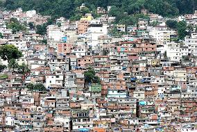 Favela in Rio de Janeiro, Brasilien