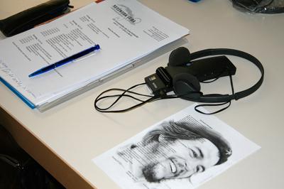 Zum Equipment der Gäste aus über 30 Staaten gehörten auch Kopfhörer für die Übersetzung