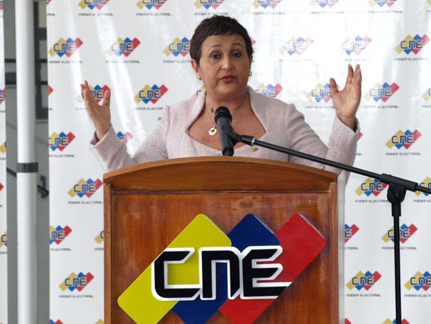 Die Präsidentin des CNE, Tibisay Lucena