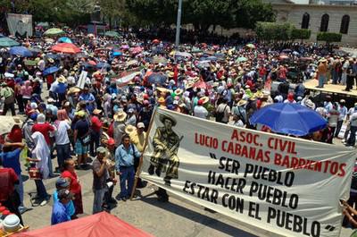 In Mexiko fand der Protest auf dem zentralen Zócalo-Platz der Hauptstadt statt