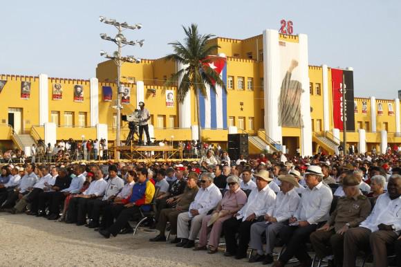 Staatsgäste bei den Feiern in Santiago de Cuba am Freitag