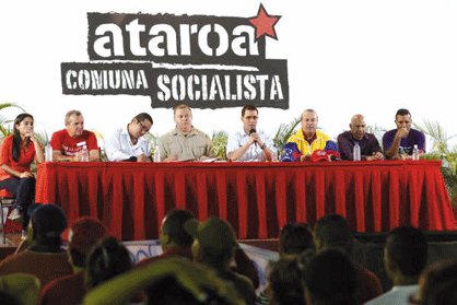 Die Auftaktveranstaltung der Kampagne fand in der "sozialistischen Kommune Ataroa" statt