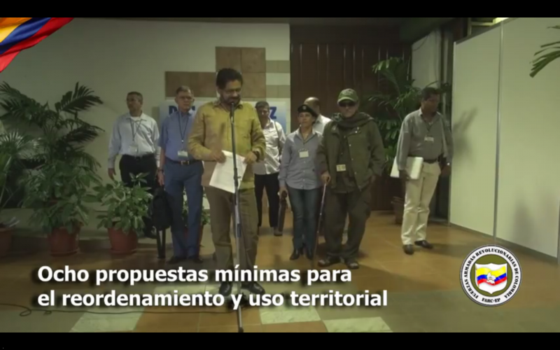 Iván Márquez gab am Mittwoch die acht Minimal-Vorschläge der FARC bekannt