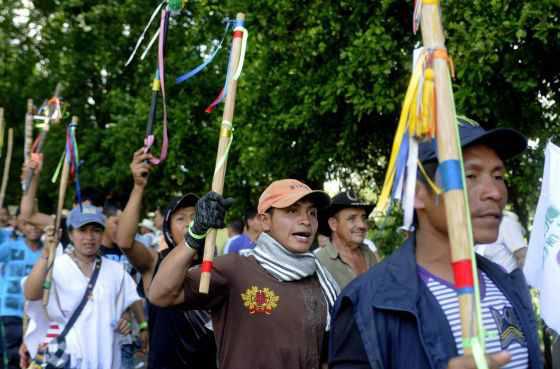 Bauerndemonstration in Tibú