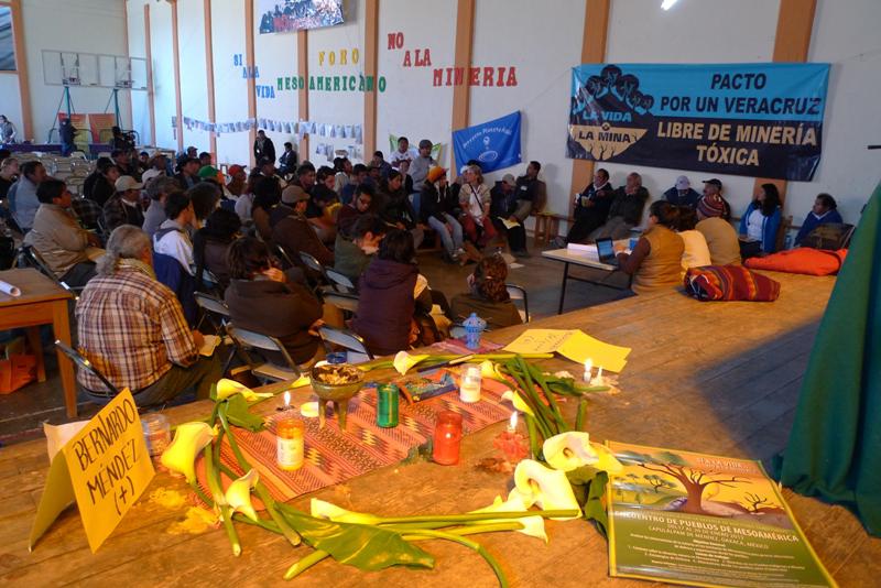 Mesoamerikanisches Treffen "Ja zum Leben, nein zum Bergbau" in Oaxaca