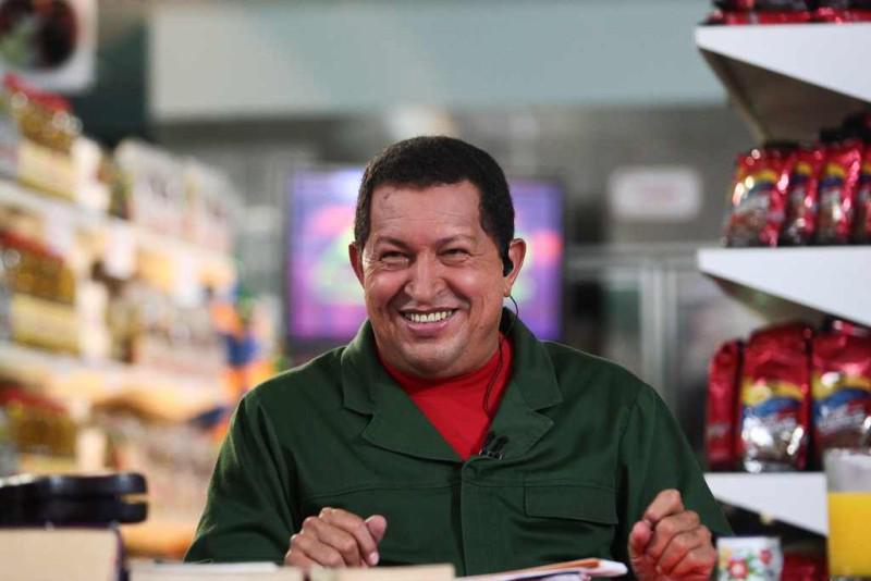 Präsident Hugo Chávez bei einer seiner Fernsehsendungen "Alò Presidente"