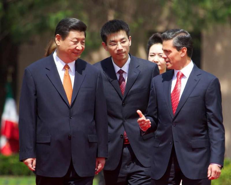 Staatspräsident Xi Jinping und Präsident Enrique Peña Nieto