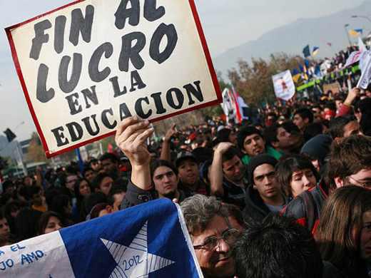 Chiles Studenten setzen sich weiter für kostenlose und qualitativ hochwertige Bildung ein