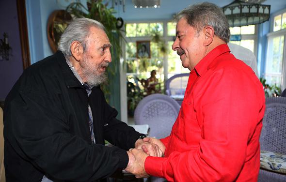 Fidel Castro und Lula da Silva