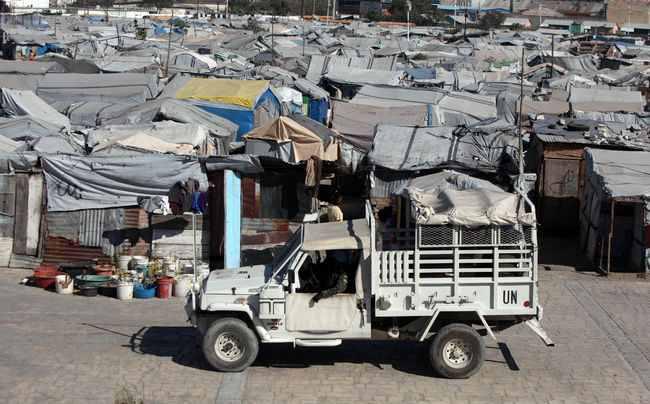 Eines der Zeltlager in Haiti