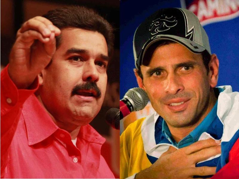 Die beiden Kandidaten mit den besten Chancen: Nicolás Maduro Moros und Henrique Capriles Radonski