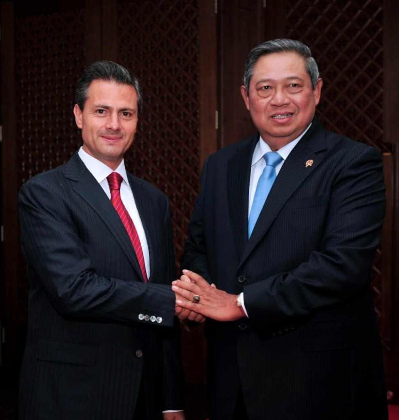 Mexikos Präsident Enrique Peña Nieto und sein indonesischer Amtskollege Susilo Bambang Yudhoyono
