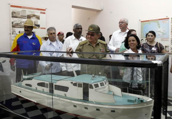 Modell der Jacht "Granma", mit der die Revolutionäre aus Mexiko nach Kuba kamen