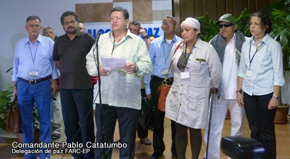 Delegierte der FARC bei den Friedensgesprächen in Havanna