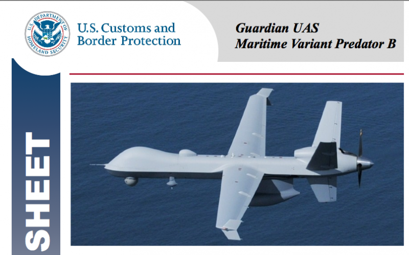 Predator-Drohne der Grenzschutzbehörde der USA