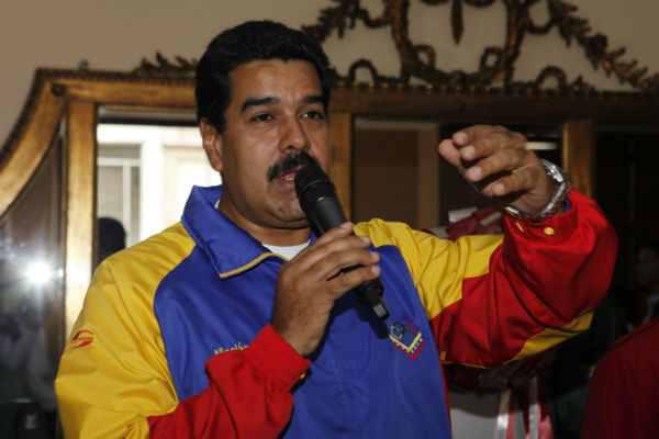 Präsident Maduro am vergangenen Freitag im Nationaltheater in Caracas