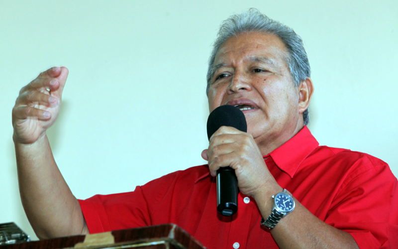 FMLN-Kandidat für die Präsidentschaftswahlen im Februar 2014, Salvador Sánchez Cerén