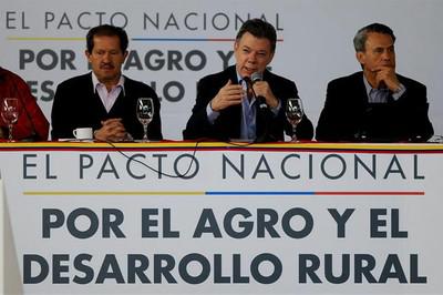 Der "Nationale Agrar-Pakt" von Präsident Santos findet ohne die Bauern statt